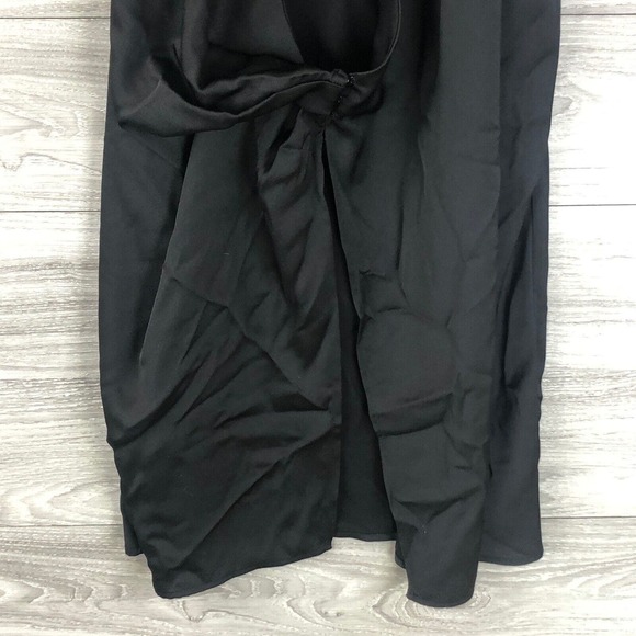 ALLSAINTS Anika Dress In Black V Neck LBD Size 4 Four $268 - Picture 8 of 12